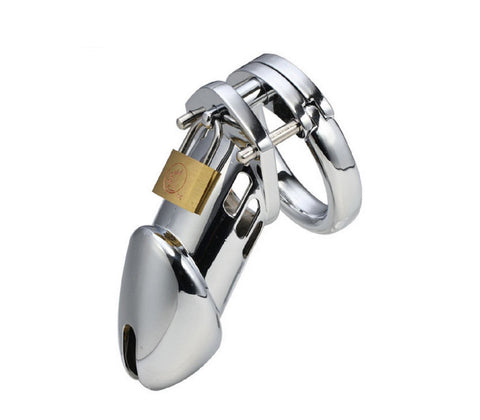 LOVE IN LEATHER 2 " ALLOY MALE CHASTITY DEVICE 45MM