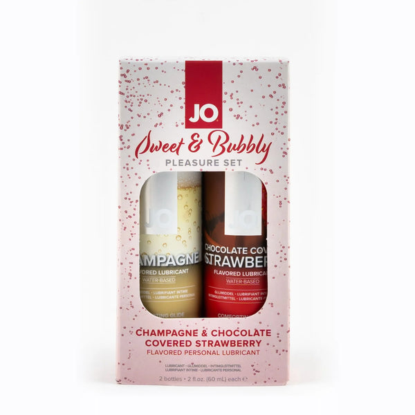 JO 20TH ANNIVERSARY GIFT SET CHAMPAGNE 60ML AND RED VELVET CAKE 60ML LUBRICANT