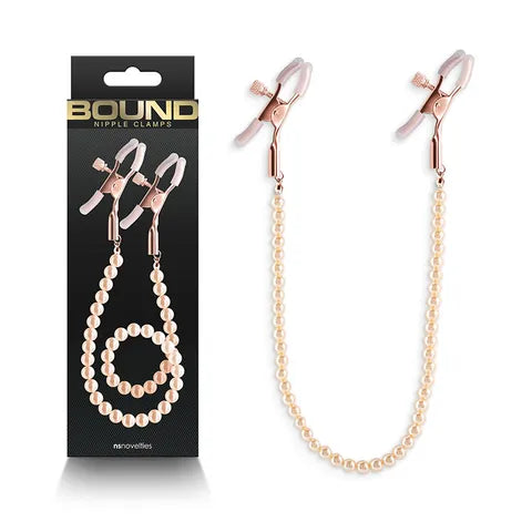 BOUND NIPPLE CLAMPS - DC1 - ROSE GOLD