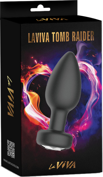 LAVIVA TOMB RAIDER APP CONTROL BUTT PLUG BLACK