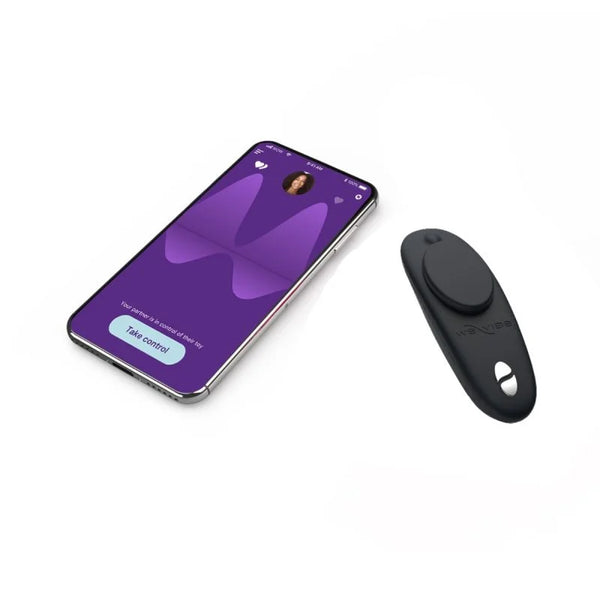 Moxie + by We-Vibe Wearable Bluetooth Clitoral Vibrator Panty Vibe With Remote Control - Black