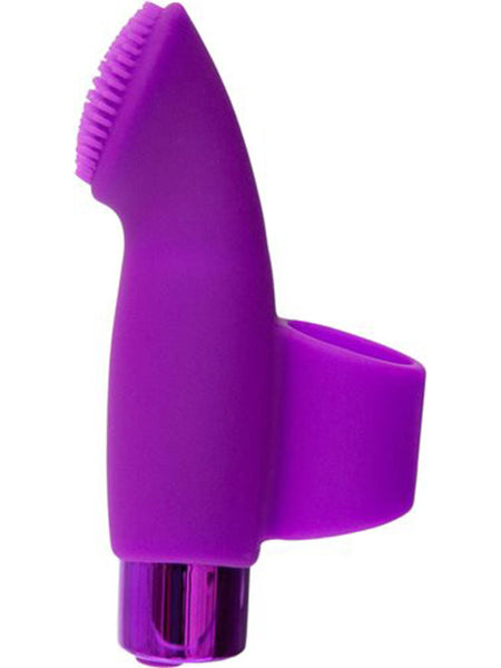 Finger Vibrator Powerbullet Rechargeable Naughty Nubbies Purple