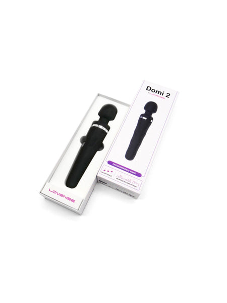 Domi 2 by Lovense- Black Rechargeable Bluetooth Wand