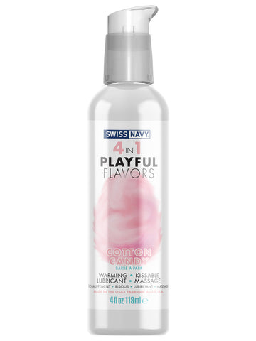 SWISS NAVY 4 IN 1 PLAYFUL FLAVORS COTTON CANDY 4 OZ