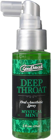 Doc Johnson Goodhead - Deep Throat Spray - Numbs Throat - Relaxes Gag Reflex - Mystical Mint - 2 fl. oz.(59 ml)