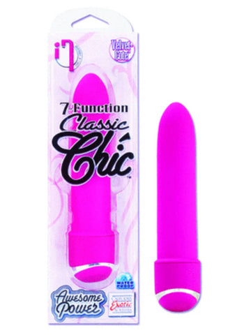 7 Function Classic Chic Pink Vibrator 4.25 in/11cm by California Exotics