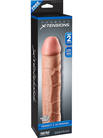 Fantasy X-tensions Perfect 2in. Penis Extension Flesh