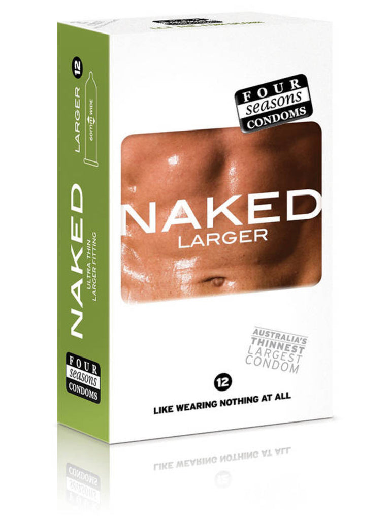 Four Seasons Naked - Larger - 12 Pack Condoms - TGA 138592