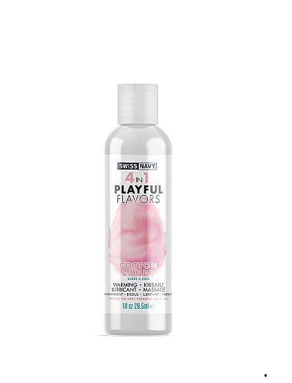 SWISS NAVY 4 IN 1 PLAYFUL FLAVORS COTTON CANDY 1 OZ