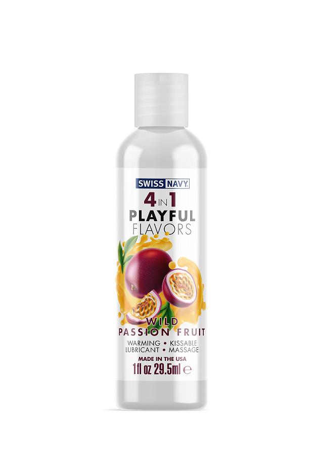 SWISS NAVY 4 IN 1 PLAYFUL FLAVORS WILD PASSION FRUIT 1 OZ