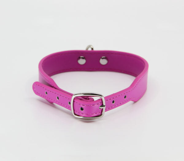 BERLIN BABY COLLAR PINK WITH SILVER RING B-COL22