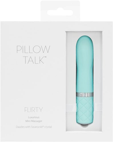 Pillow Talk Flirty Rechargeable Bullet Vibrator 4.25in - Teal