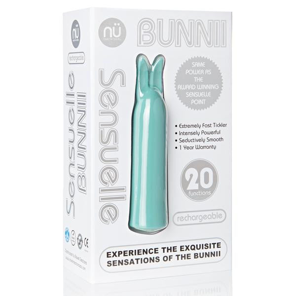 Sensuelle Bunnii 20 Function Rabbit Vibe - Tiffany Blue Silicone Waterproof Rechargeable Vibrator