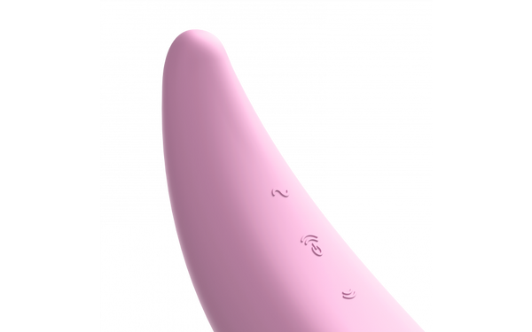 Satisfyer Curvy 3+ App Contolled Touch-Free USB-Rechargeable Air Pulse Clitoral Stimulator Pink