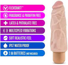 DR SKIN COCK VIBE 9- 7 INCH VIBRATING COCK BEIGE