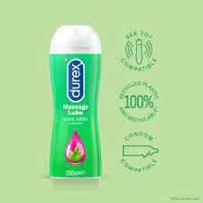 Durex Play 2 in 1 Massage Oil and Water Based Lubricant - Aloe Vera