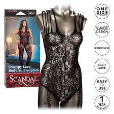 SCANDAL STRAPPY LACE BODY SUIT PLUS SIZE