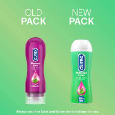 Durex Play 2 in 1 Massage Oil and Water Based Lubricant - Aloe Vera