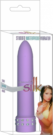 Diamond Silk 5" Vibrator Purple