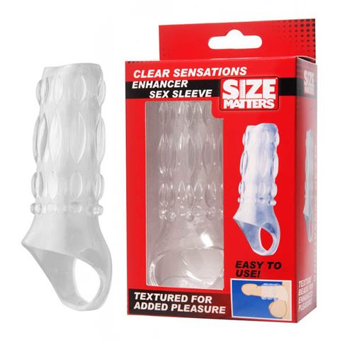 Size Matters Clear Sensations Sleeve clear