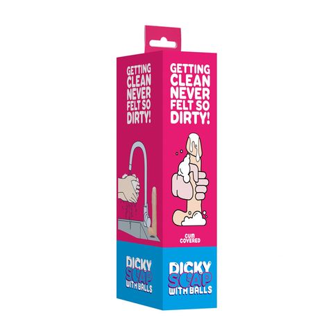 S-Line Dicky Soap With Balls - Cum Covered - Flesh