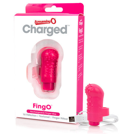 Screaming O Rechargeable FingO Vooom Mini Vibrator - Pink