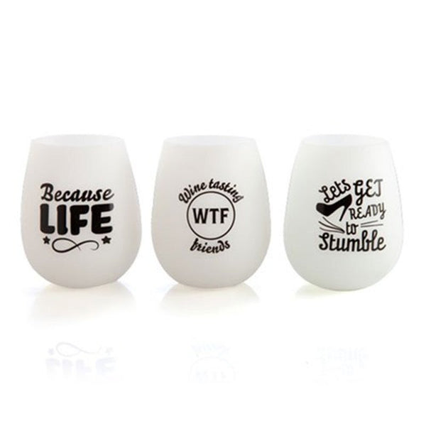 GLOW IN THE DARK SILICONE WINE CUP (1 CUP)