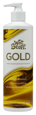 Wet Stuff Gold Pump - Water Based Lubricant with Vitamin E - 550g