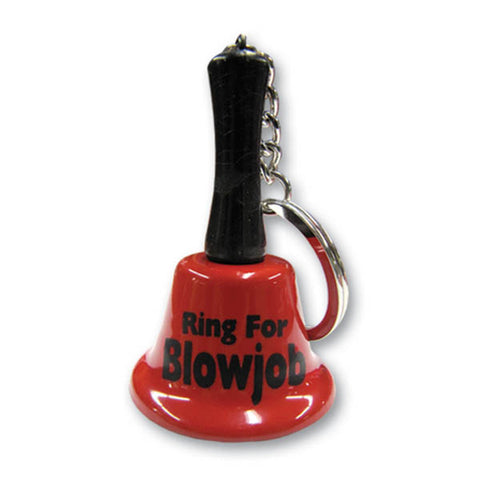 Ring For Blowjob Keychain Mini Bell