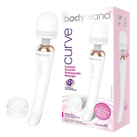 Bodywand Curve White USB Rechargeable Massager Wand