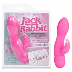 Silicone Jack Rabbit One Touch Pink 10.75cm Rabbit Vibrator
