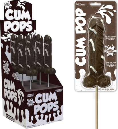 Cum Pops Dark Chocolate Lolipop SIngles