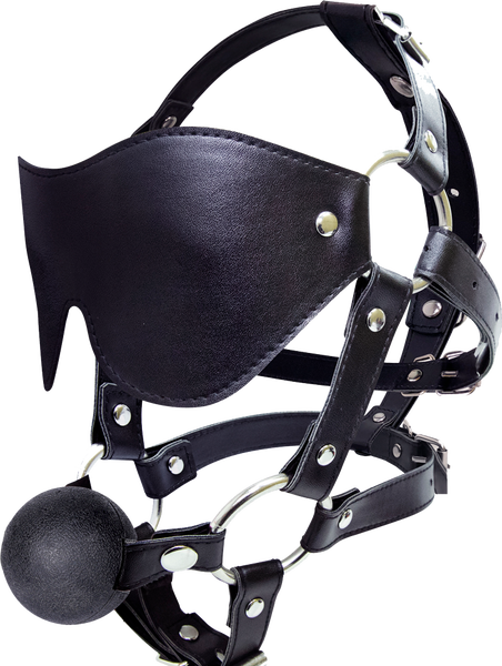Mysterious - Eye Mask Harness With Ball Gag