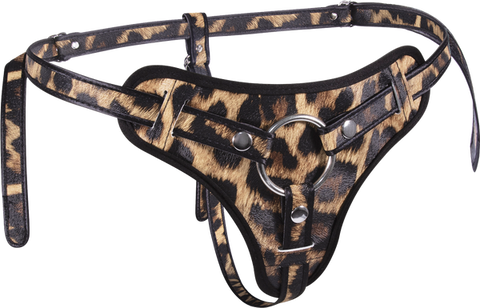 Leopard Frenzy - Deluxe Strap-On Harness