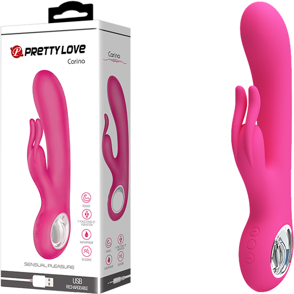 Pretty Love Carina Rabbit Vibe Pink Rechargeable