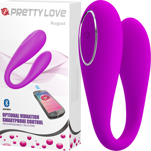 PRETTY LOVE AUGUST COUPLE'S VIBRATOR WITH APP CONTROL