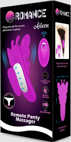 Rechargeable Aileen (Purple)  Remote Control Panty Massager