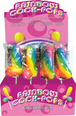 Rainbow Cock Pop Sold Individually