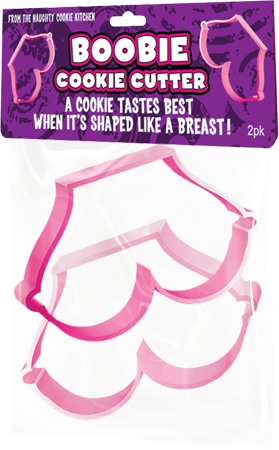 Titty Cookie Cutters Pack Of Two Pink