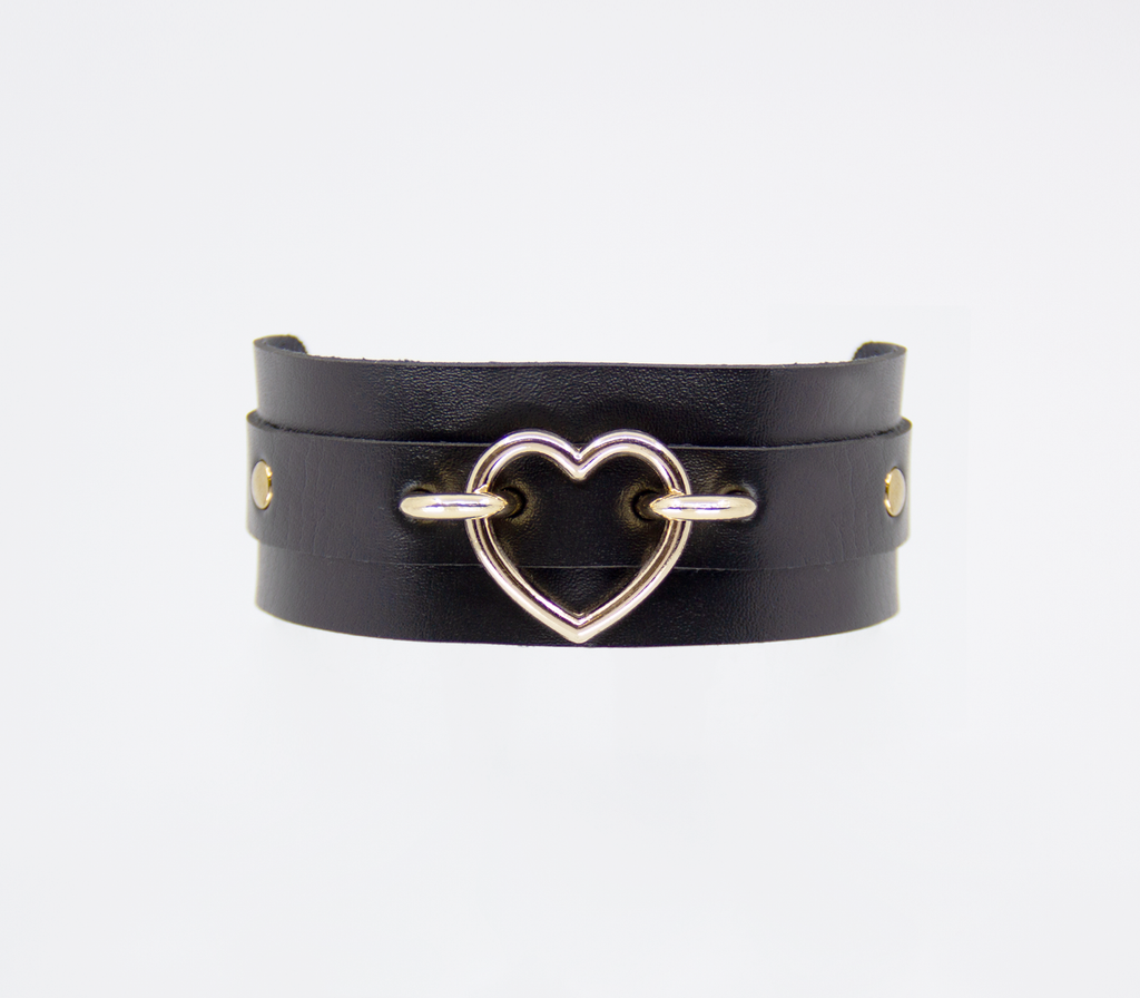 LIL COL059GLD GOLD HEART COLLAR
