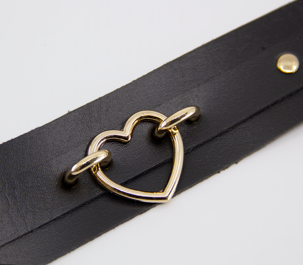 LIL COL059GLD GOLD HEART COLLAR