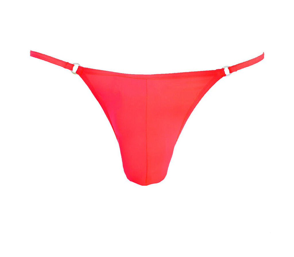 Love In Leather Lycra G-String S/M Red