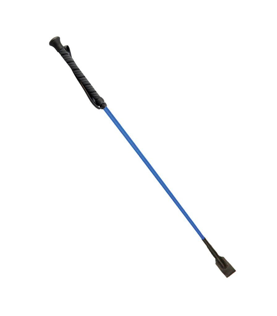 WHI001 LOVE IN LEATHER RIDING CROP BLUE