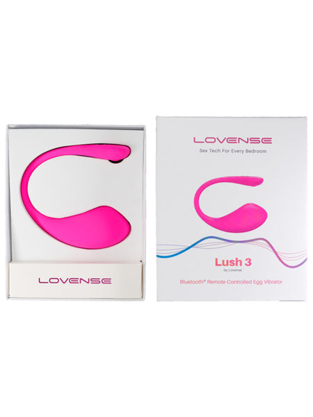Lush 3 By Lovense App Controlled Rechargeable Vibrating Egg - Pink