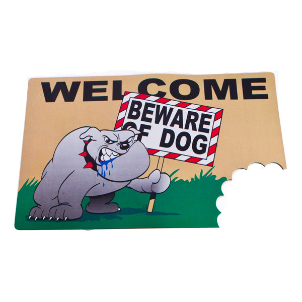 Beware of Dog Wacky Doormat Mat - Beware of the Dog