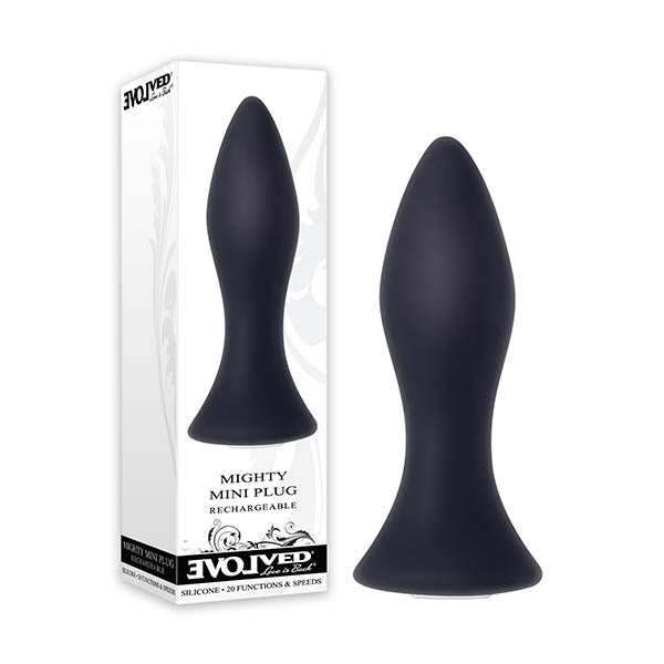 Evolved Mighty Mini Anal Plug Black 8.9 cm (3.5’’) USB Rechargeable & Waterproof