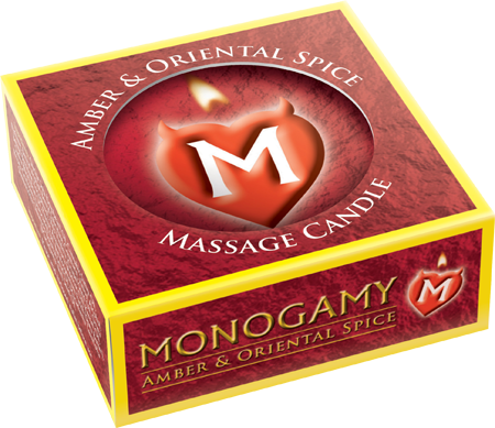 Monogamy Small Massage Candle Amber & Oriental Spice Scented Massage 25g