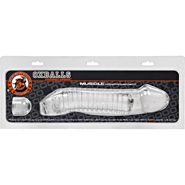 Oxballs Muscle Cocksheath One Size - Clear