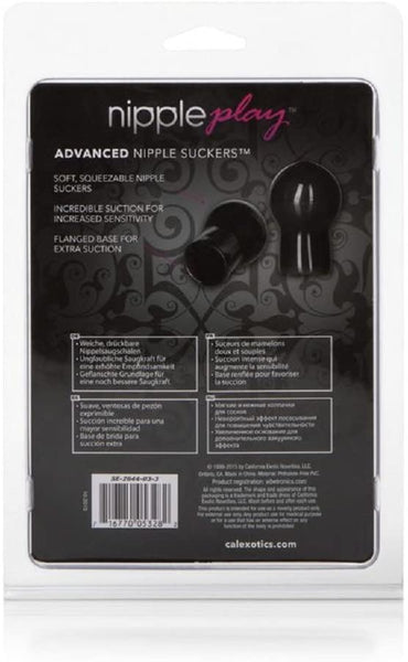 CalExotics Nipple Play Advance Nipple Suckers - Black