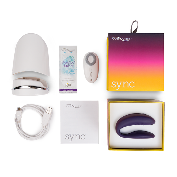 New We-Vibe Sync Adjustable Couples Vibrator Purple Latest Model